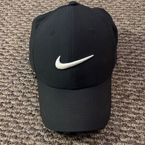 Nike Black and White Swoosh Cap